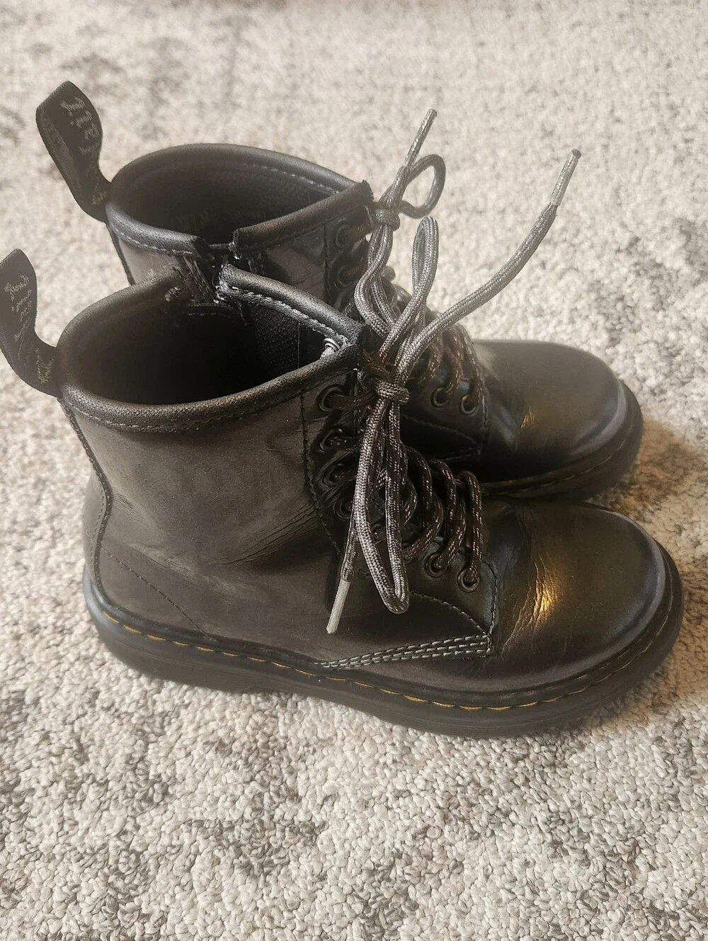 Little Girls Dr Marten Lace Up Boots
